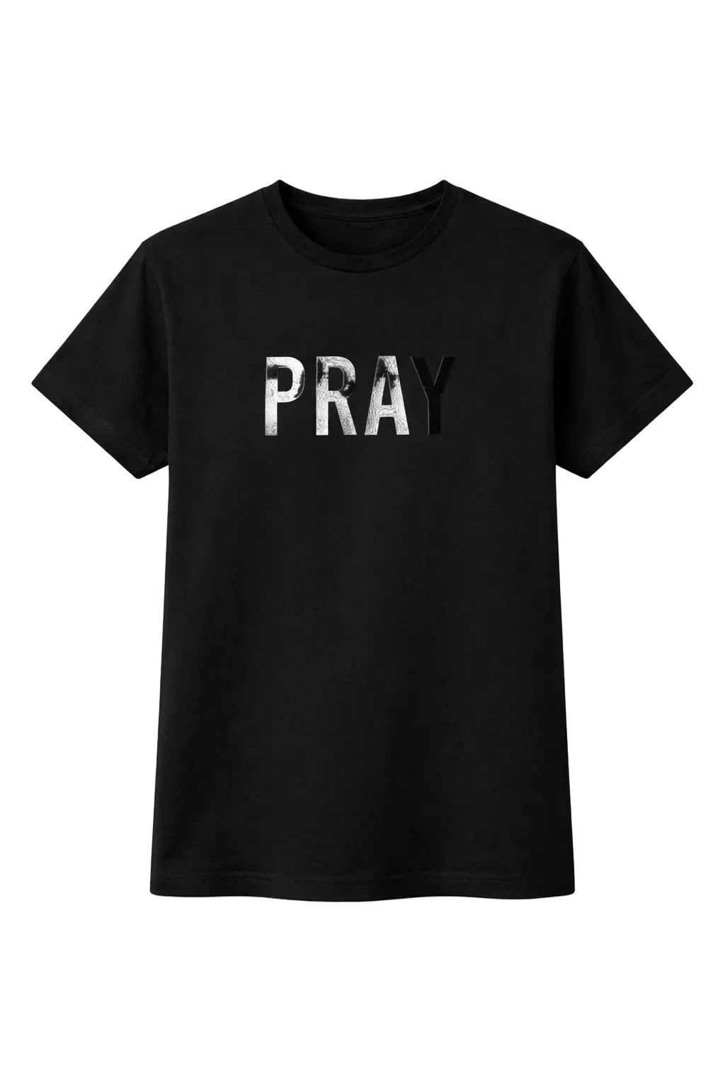 Camiseta Casual Preta - PRAY