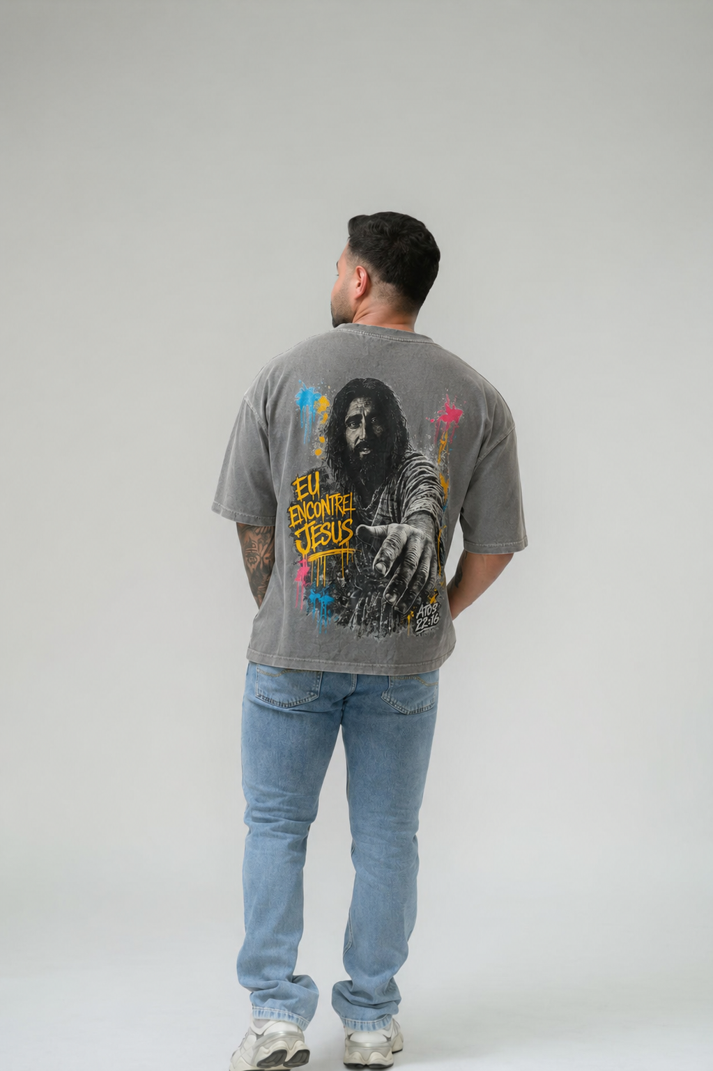 Camiseta Oversized Estonada - JESUS