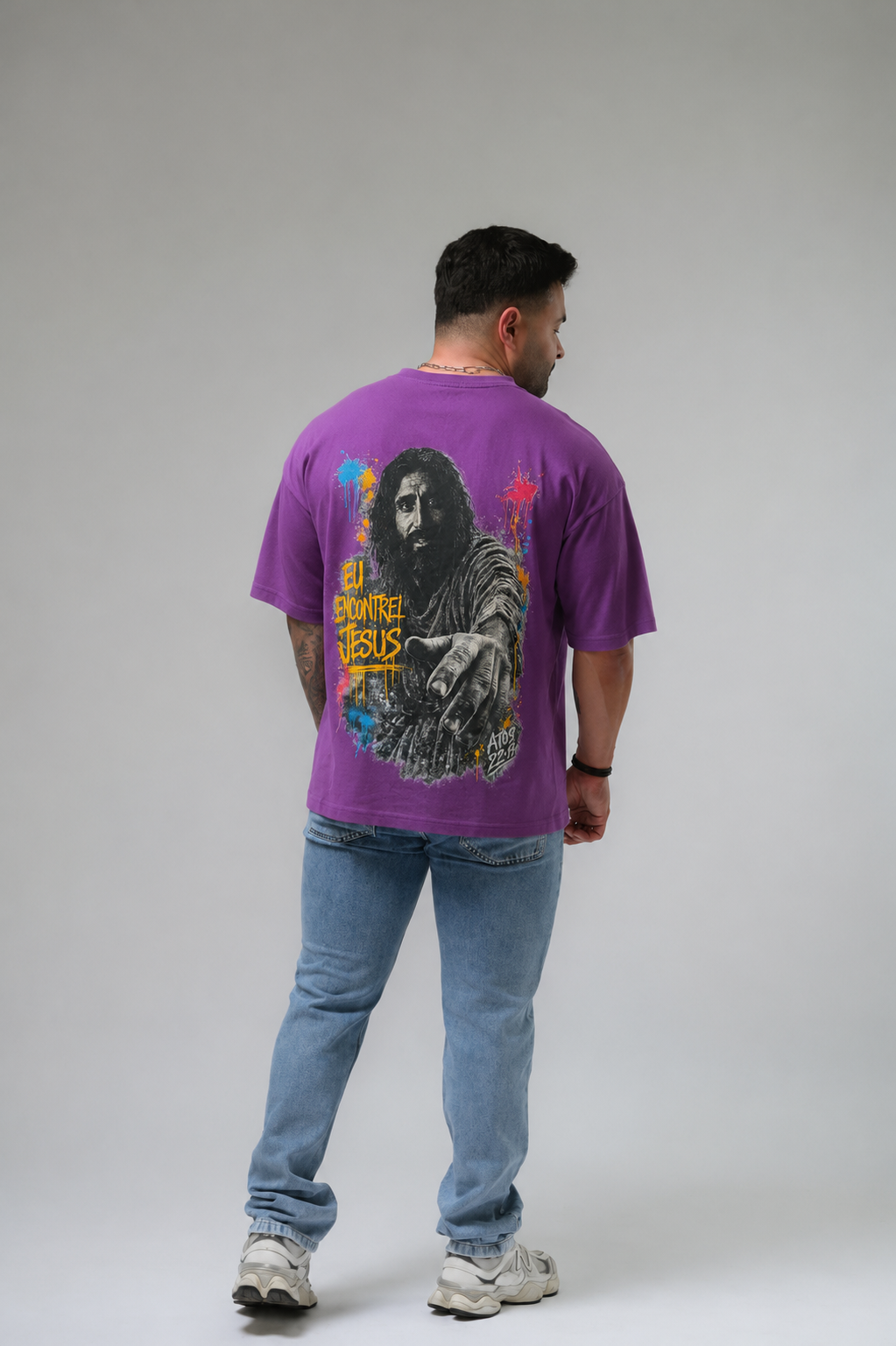 Camiseta Oversized Roxa - JESUS