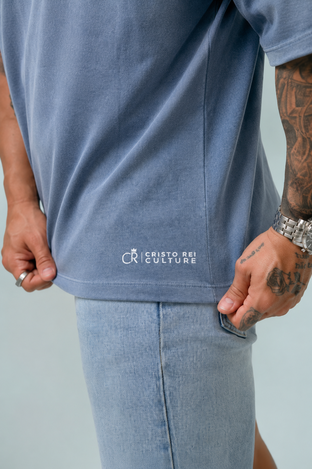 Camiseta Oversized Estonada - Sem Jesus Nem Tente